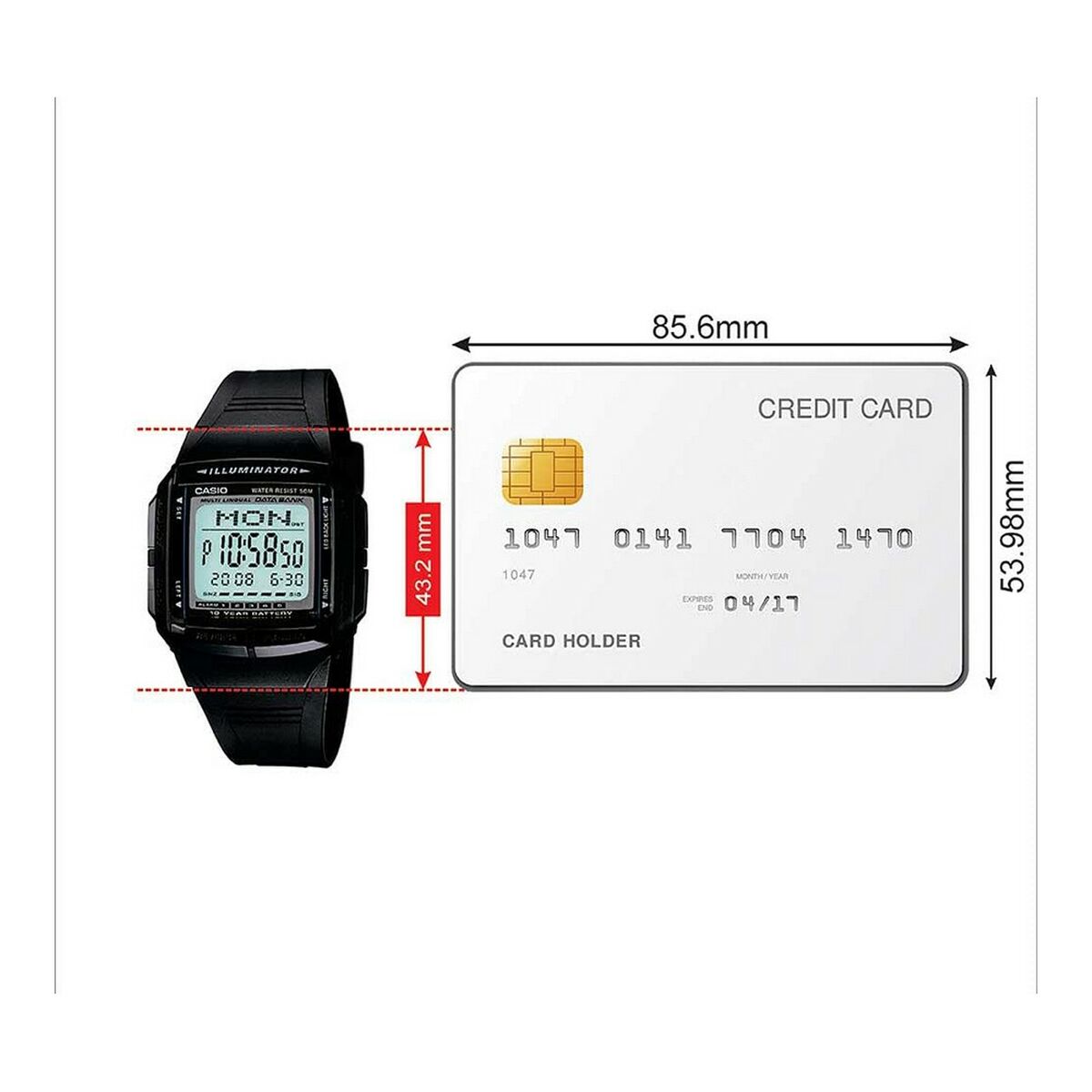 Unisexklocka Casio DB-36-1AV (Ø 37 mm)